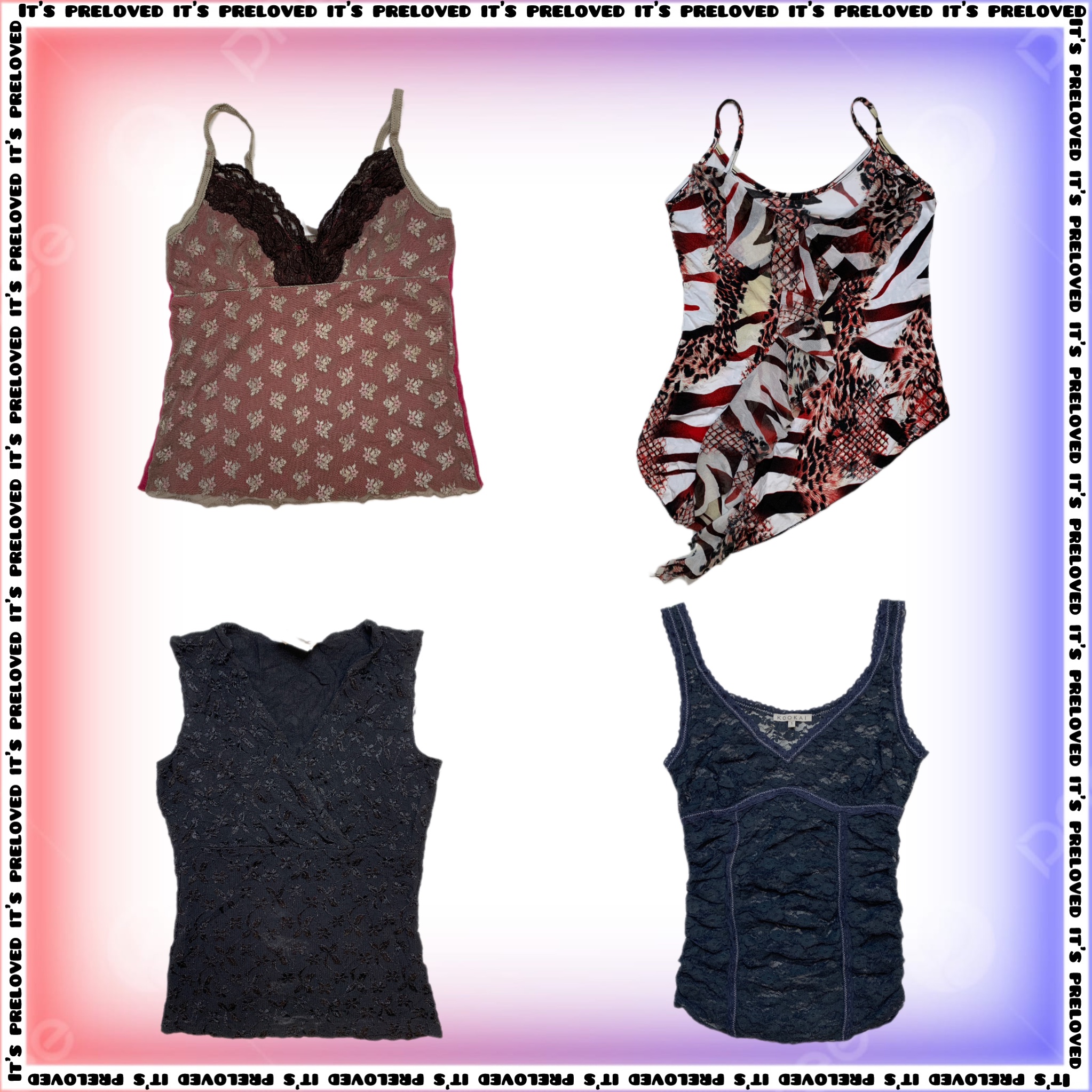 Y2K Vamp Cami and Lace Tops Mix (SS-919)