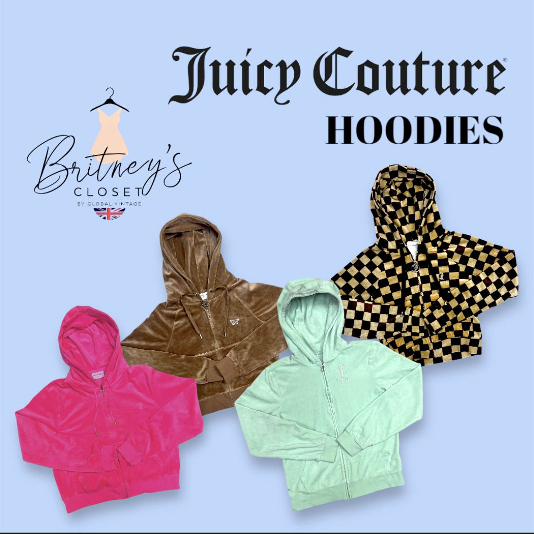 Juicy Couture Velvet Hoodie - 20 Pieces ( BC-12-29 )