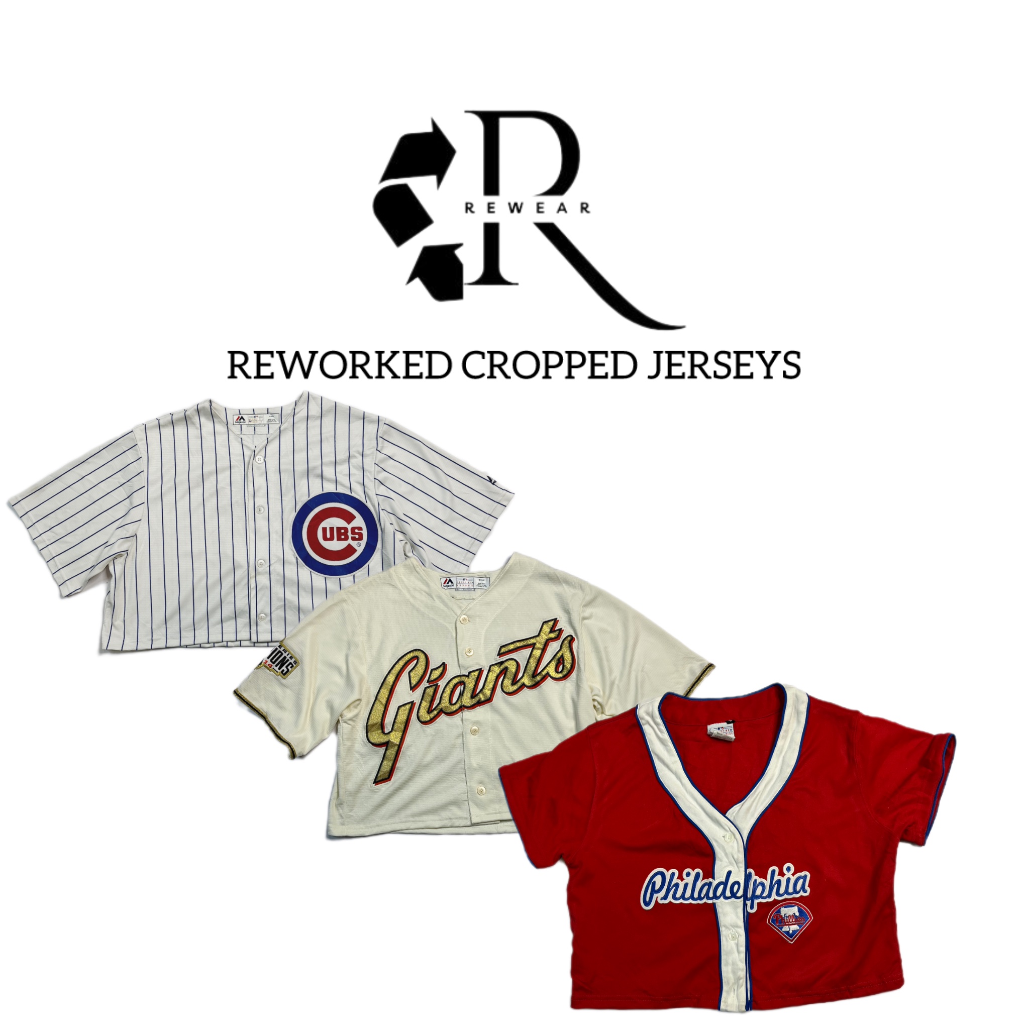 Upcycled Baseball Cropped Jersey (REPR)