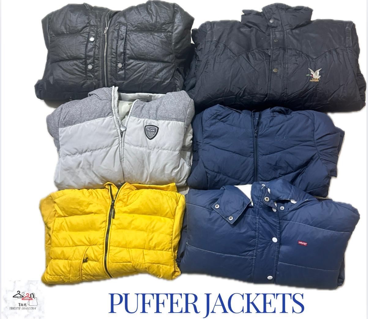 Puffer Jackets (Mix brand including North Face, Napapijri, & others)