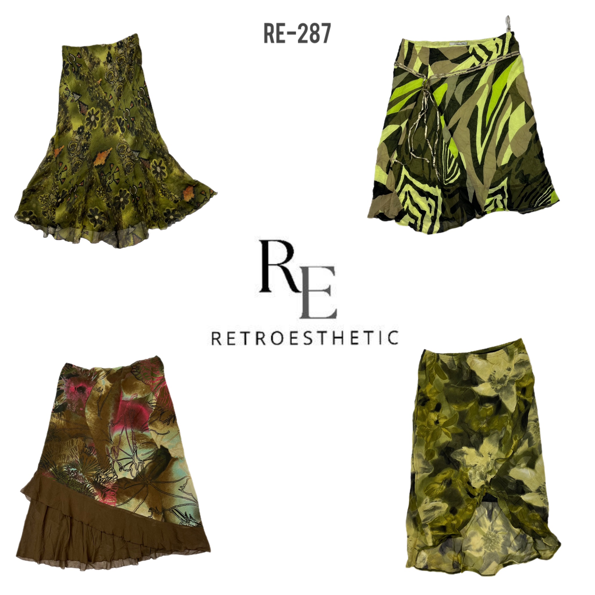 Y2K Grunge Poly Skirts (RE-287)