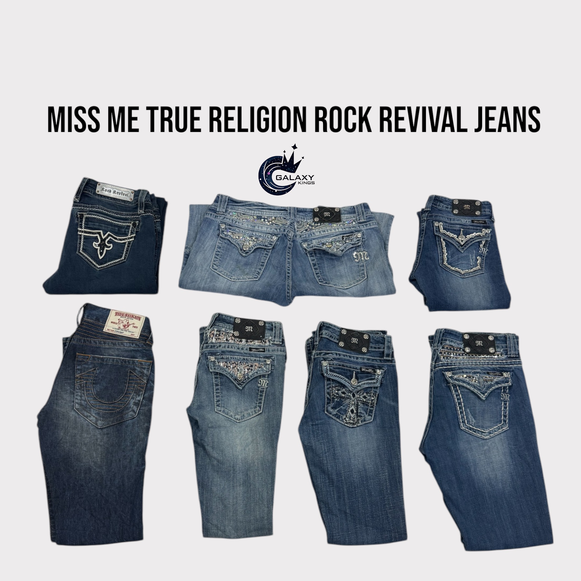 MISS ME TRUE RELIGION ROCK REVIVAL JEANS BOOTCUTS AND STRAIGHT
