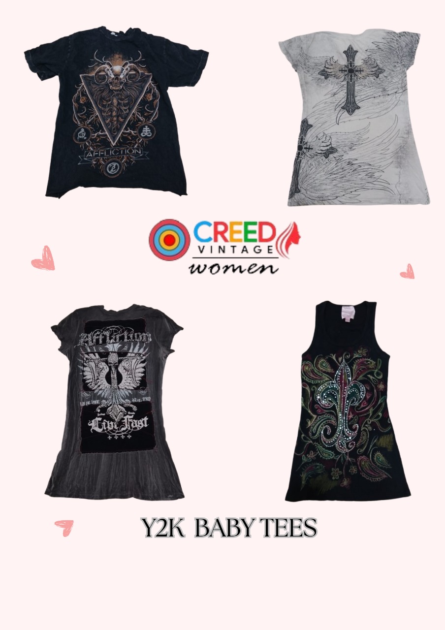 CR3056 T-shirts Bébé Y2K - 28 Pièces