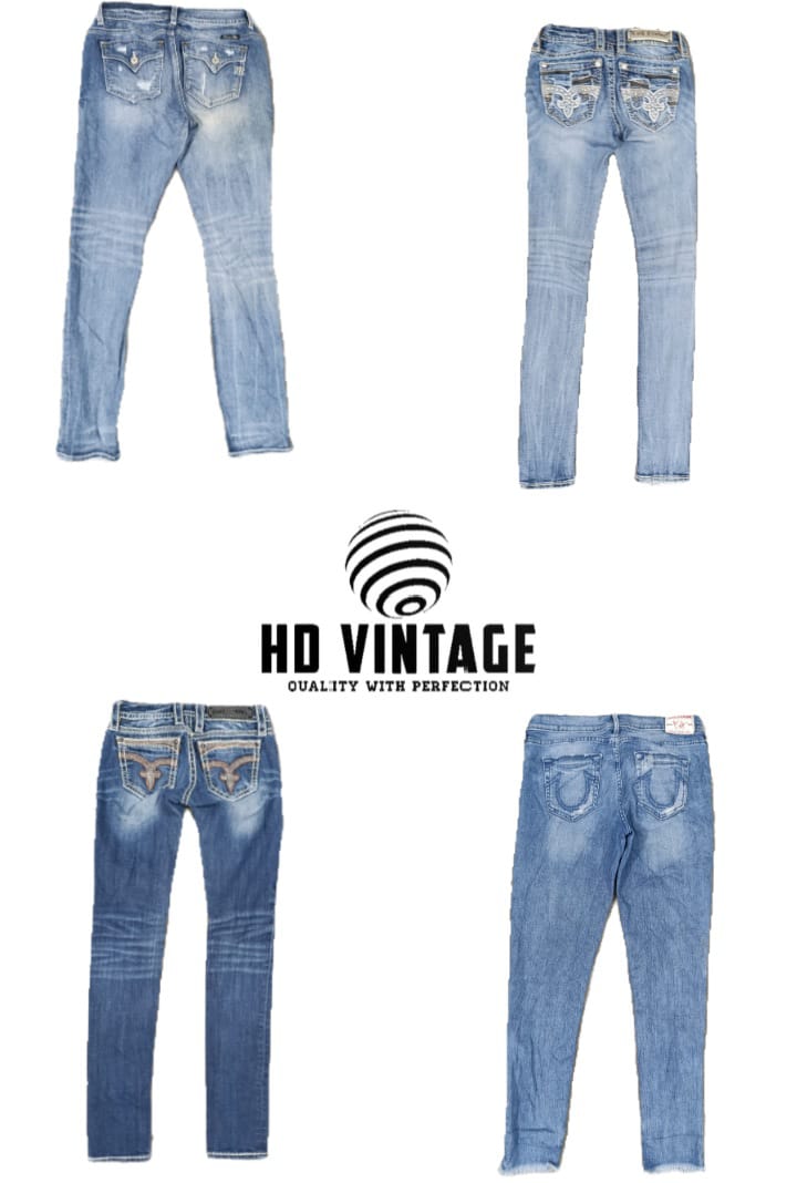 Jean skinny HD580 Ladies Y2K Miss me, Rock Revival et True Religion - 15