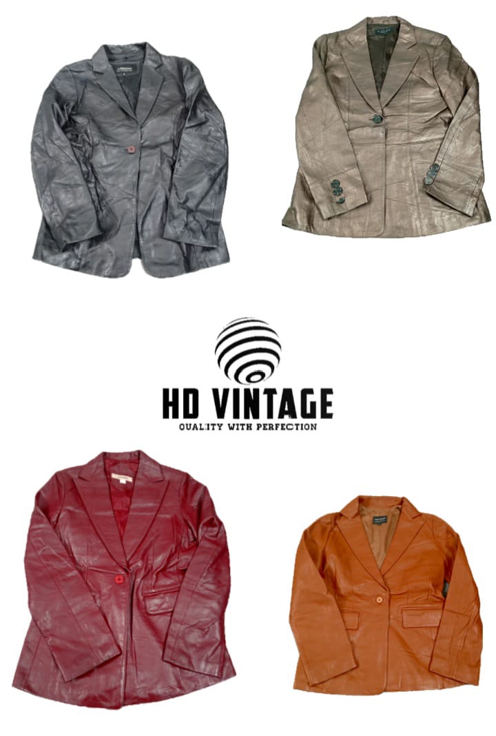 HD565 Veste en cuir pour dames Y2K - 13 pièces