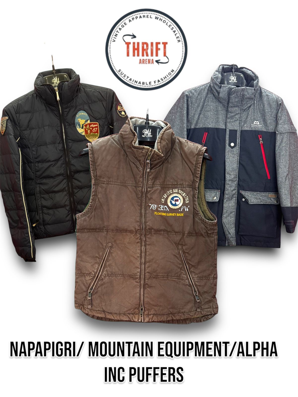 #VV484 Napajiri/Mountain equipment/Alpha Industries INC puffer jacket 7PCs