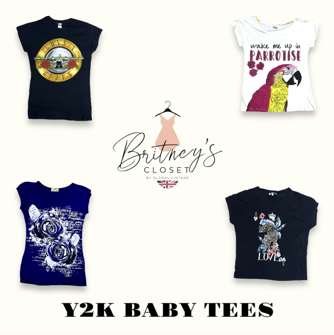 Y2K Metallic Rebel Baby Tops - 50 Pieces ( BC-12-37 )