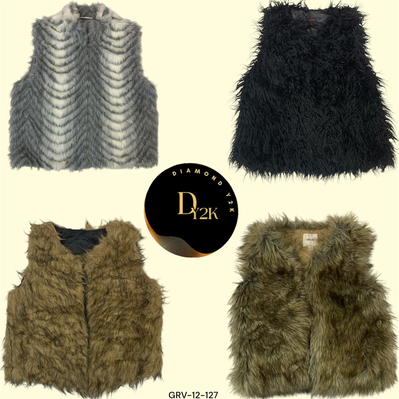 Vintage Y2K Mongolia Fur Vest – Luxe Winter Layer (GRV-12-127)