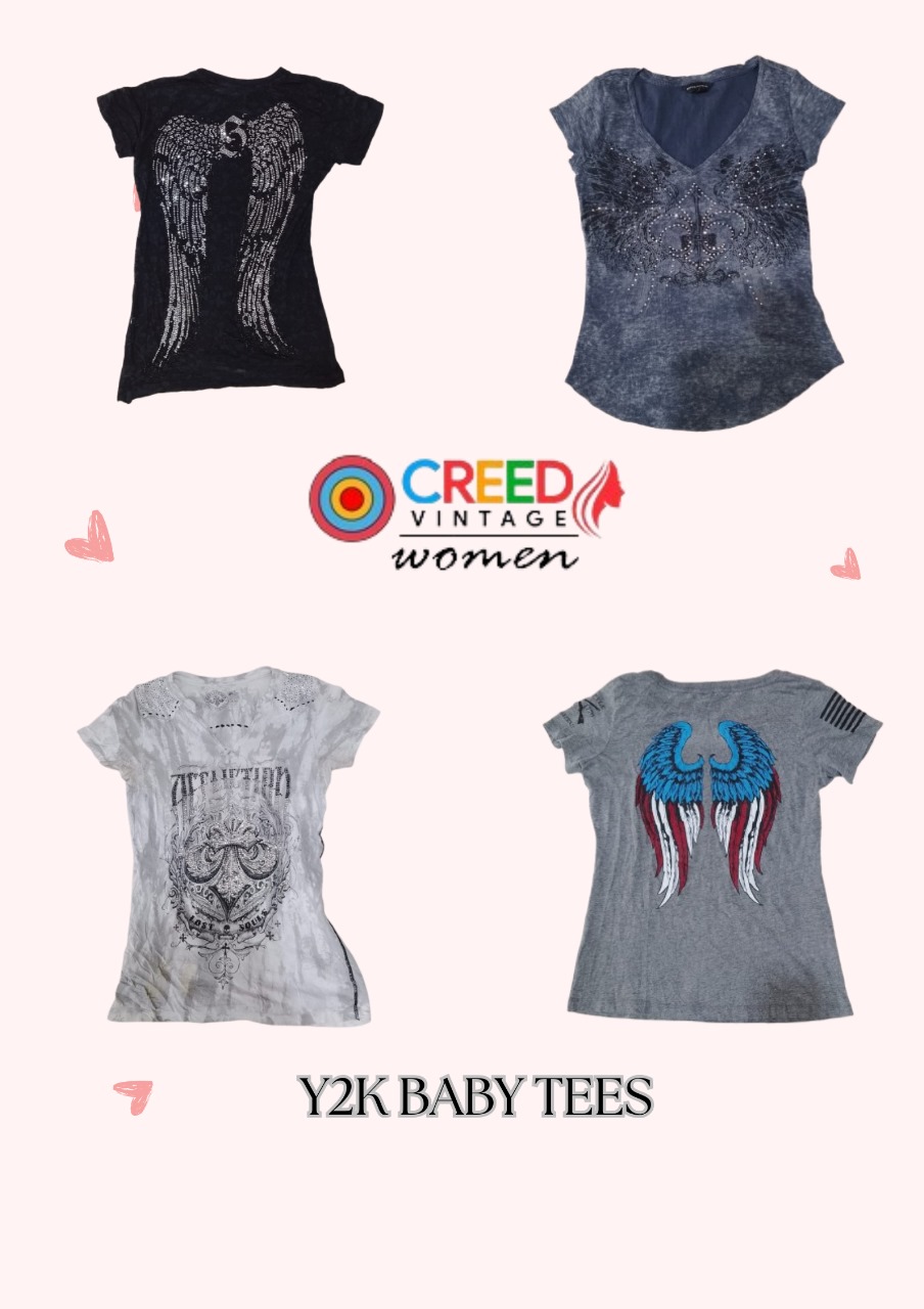 CR3059 Y2K Baby Tees -15 Pcs