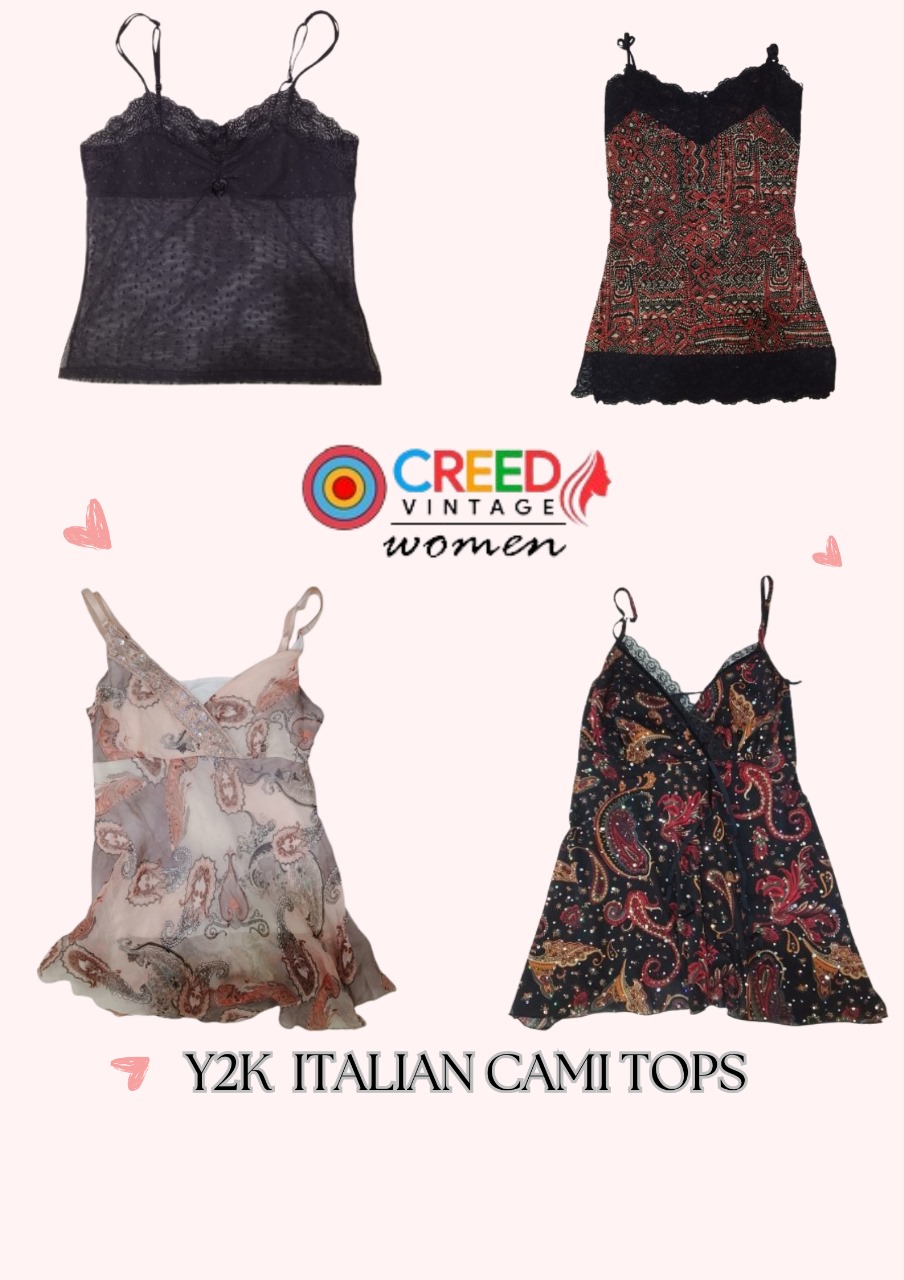 CR3066 Y2K Italienische Cami Tops - 8 Stk.