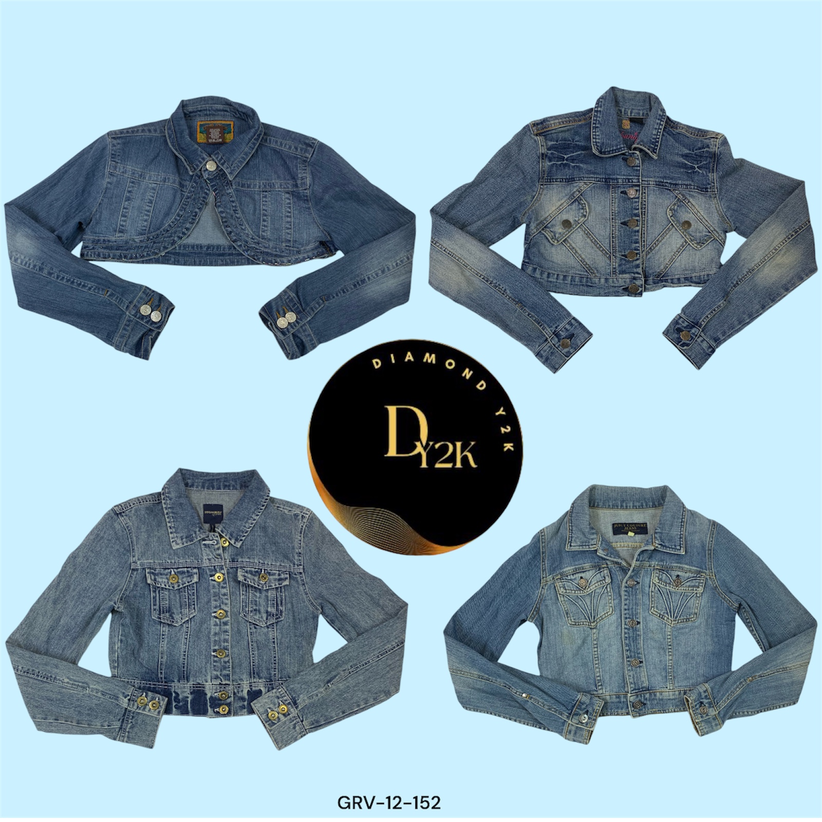 Timeless Y2K Denim Crop Jacket (GRV-12-152)