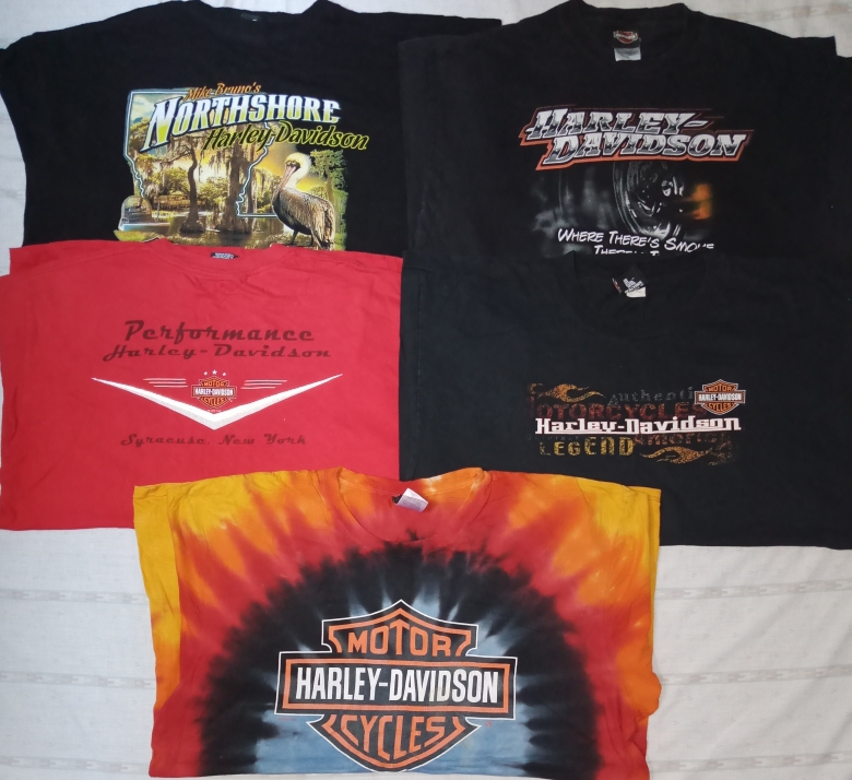 Harley Davidson T-Shirts 5 Pcs