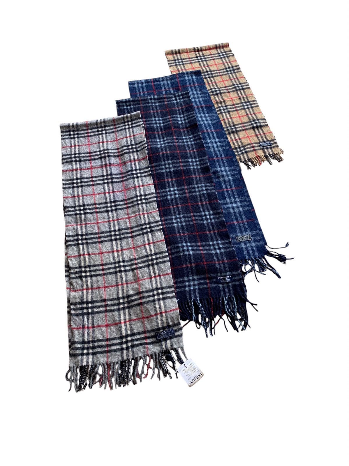 Elegant Burberry style scarves