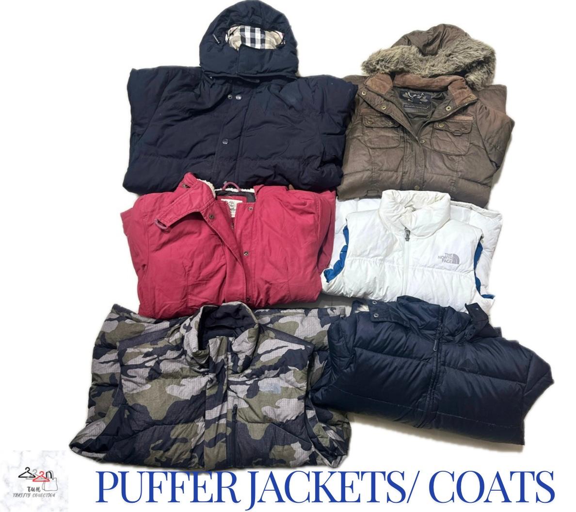 Puffer Jackets (Mix brand including The North Face, Barbour, Burbery & others)