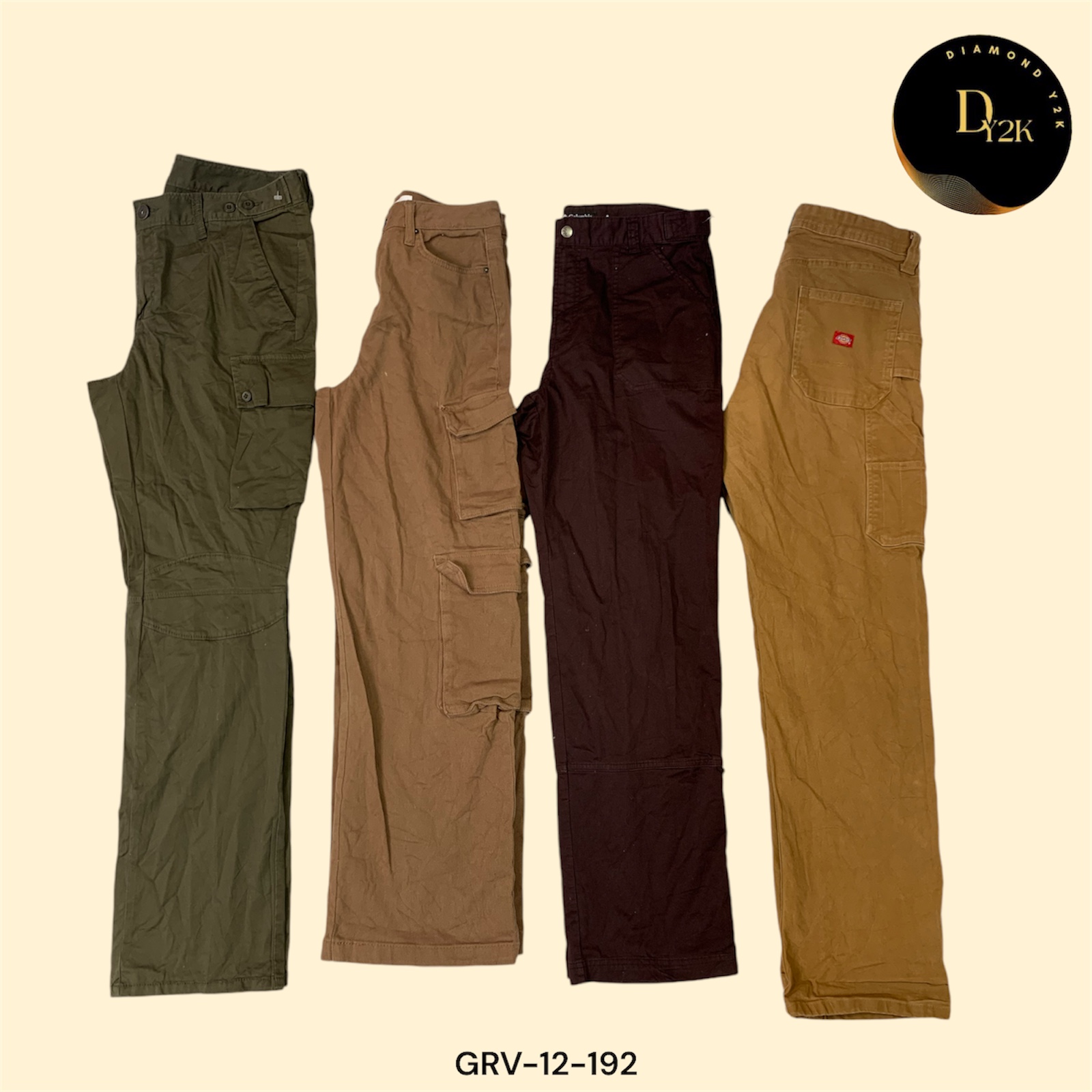 Vintage Y2K Cargo Pants – Classic Utility Style (GRV-12-192)