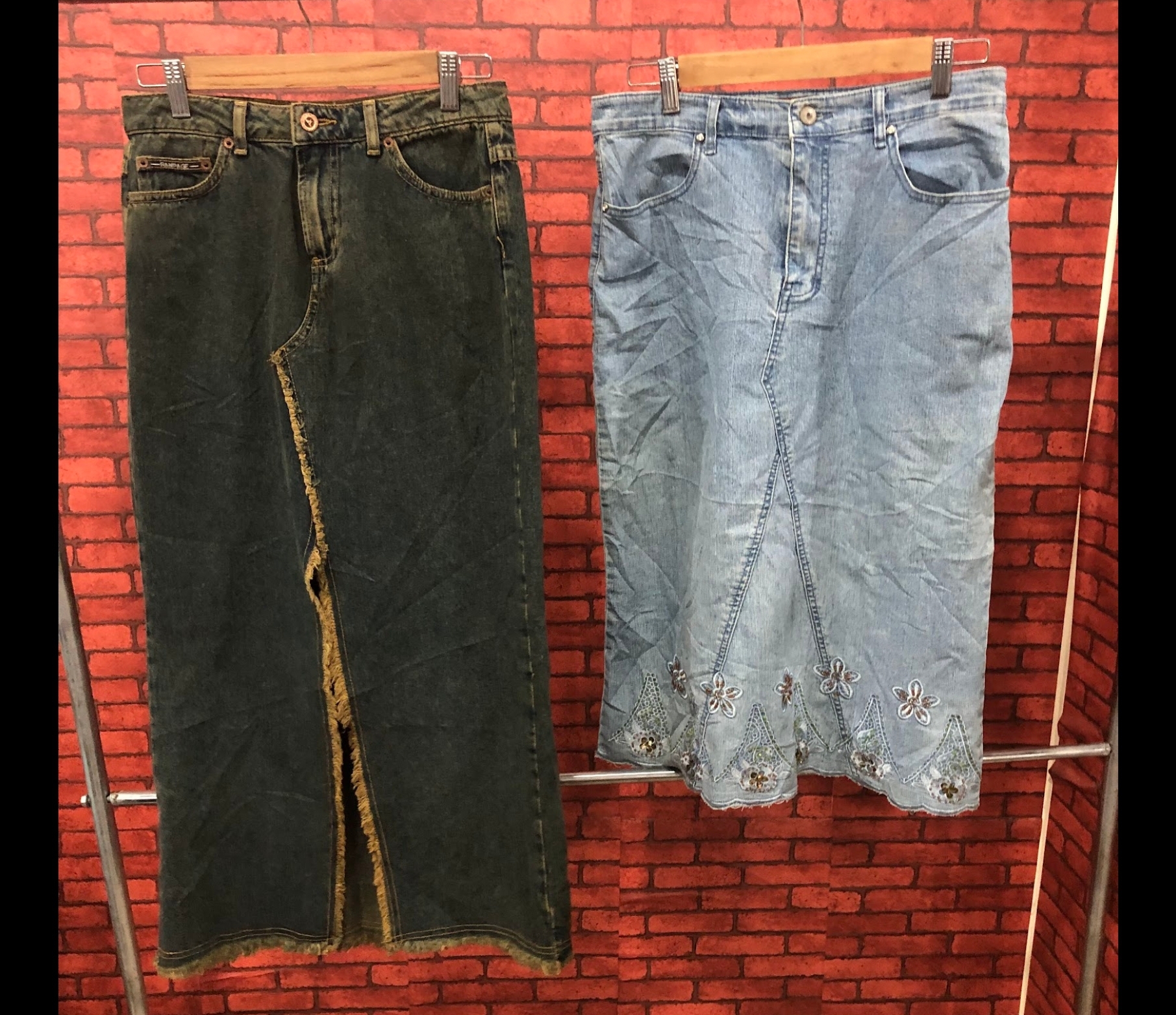 Y2k Denim Long Skirts 10Pcs