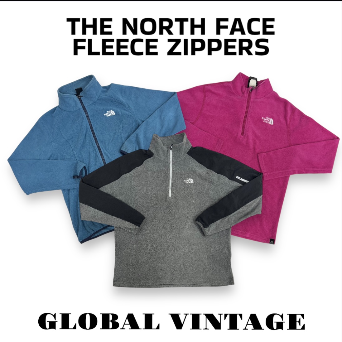 THE NORTH FACE Fleece Zippers - 18 Pieces ( GV-192 )