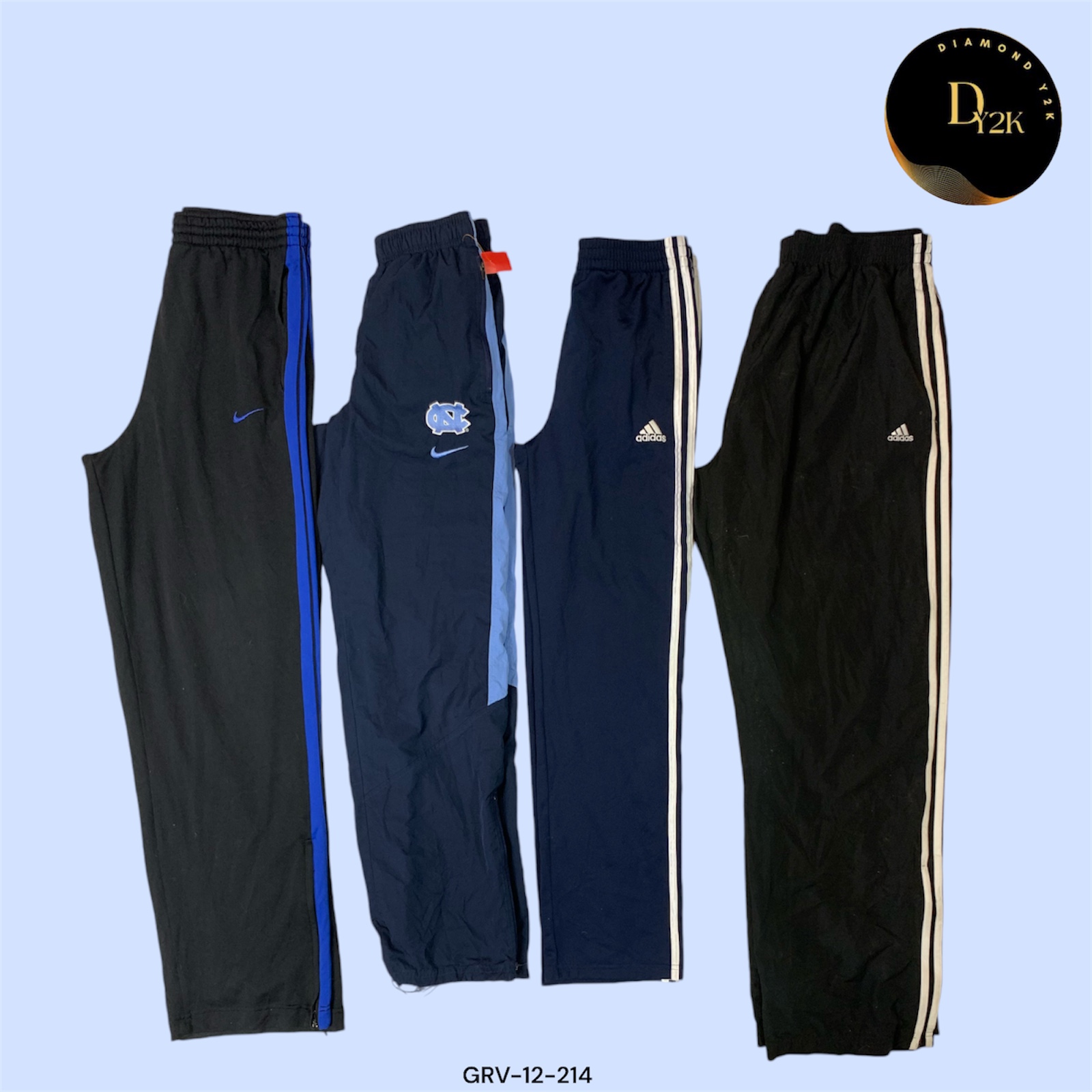 Pantalons Y2K Adidas et Nike : Style athlétique classique (GRV-12-214)