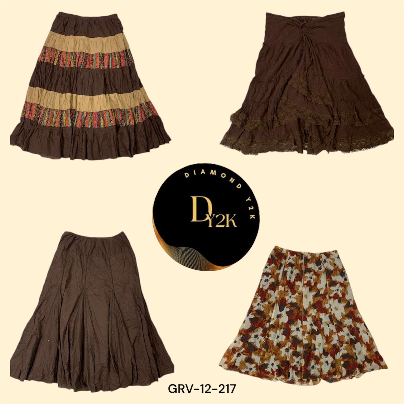 Y2K Coco Cotton Skirts - Effortless Style (GRV-12-217)