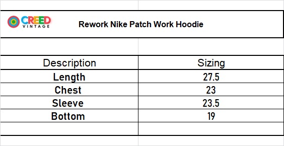 Rework Nike Patchwork Hoodies