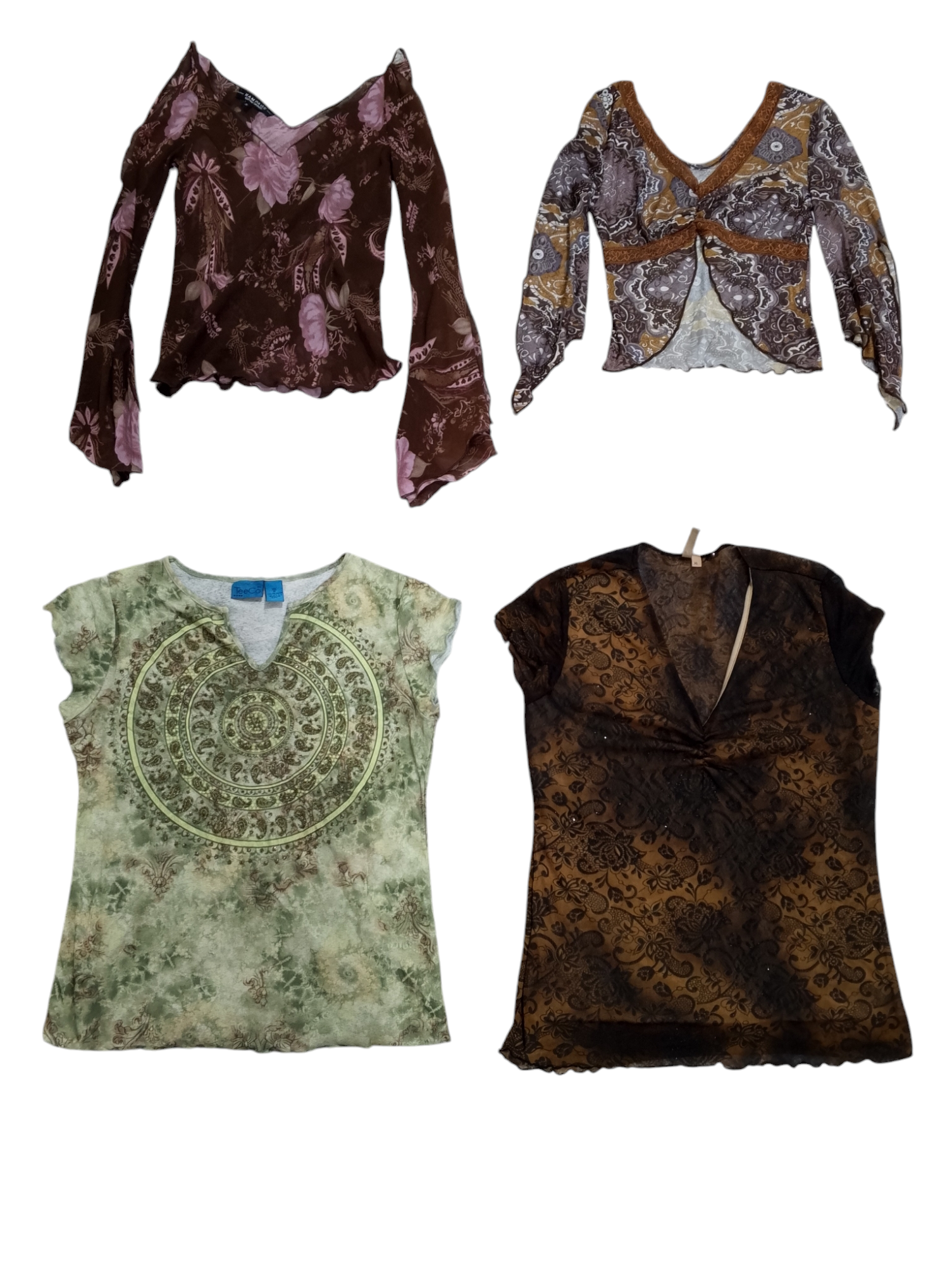 Y2K earthy tone pretty tops - 31 pcs - dec12/24