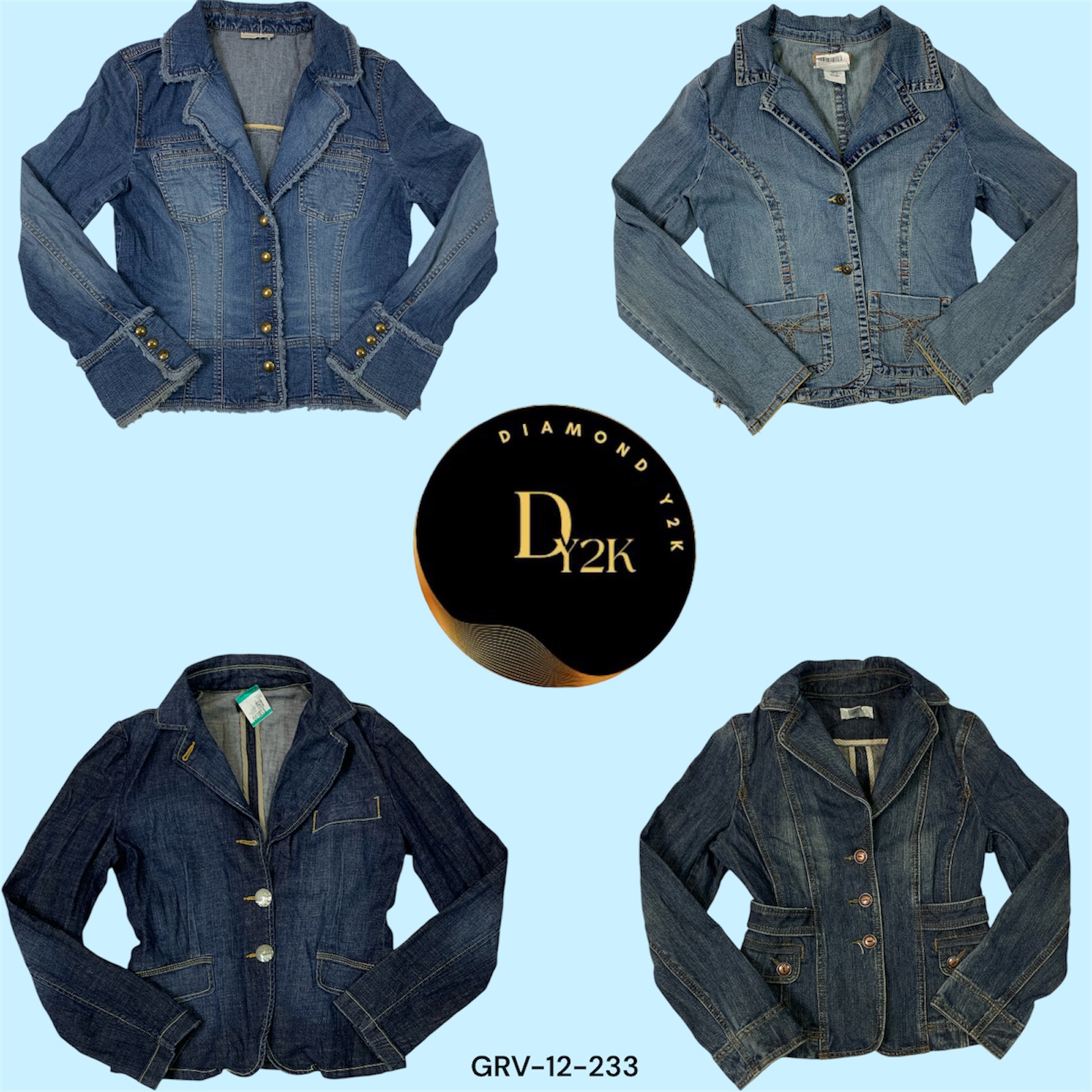 Y2K Denim Jacket with Loft – Vintage Vibes & More (GRV-12-233)