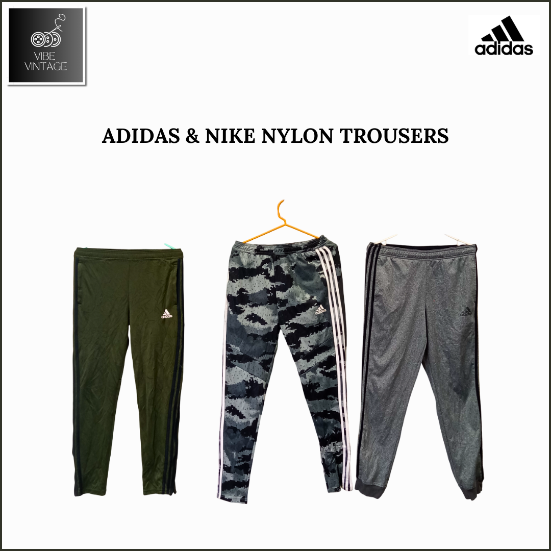 PANTALONS EN NYLON ADIDAS & NIKE - 19 PCS