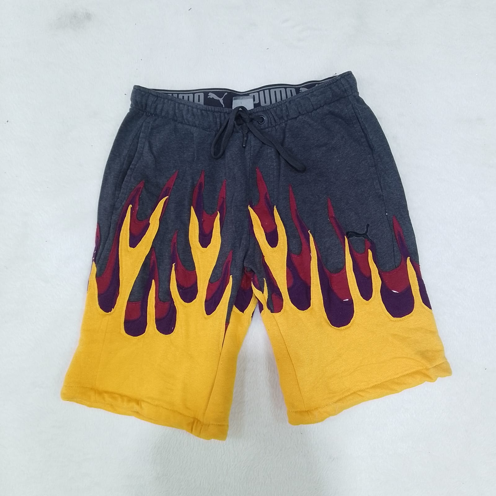 CR3091 Pantaloni Corti in Fiammata Riciclati - 18 Pz