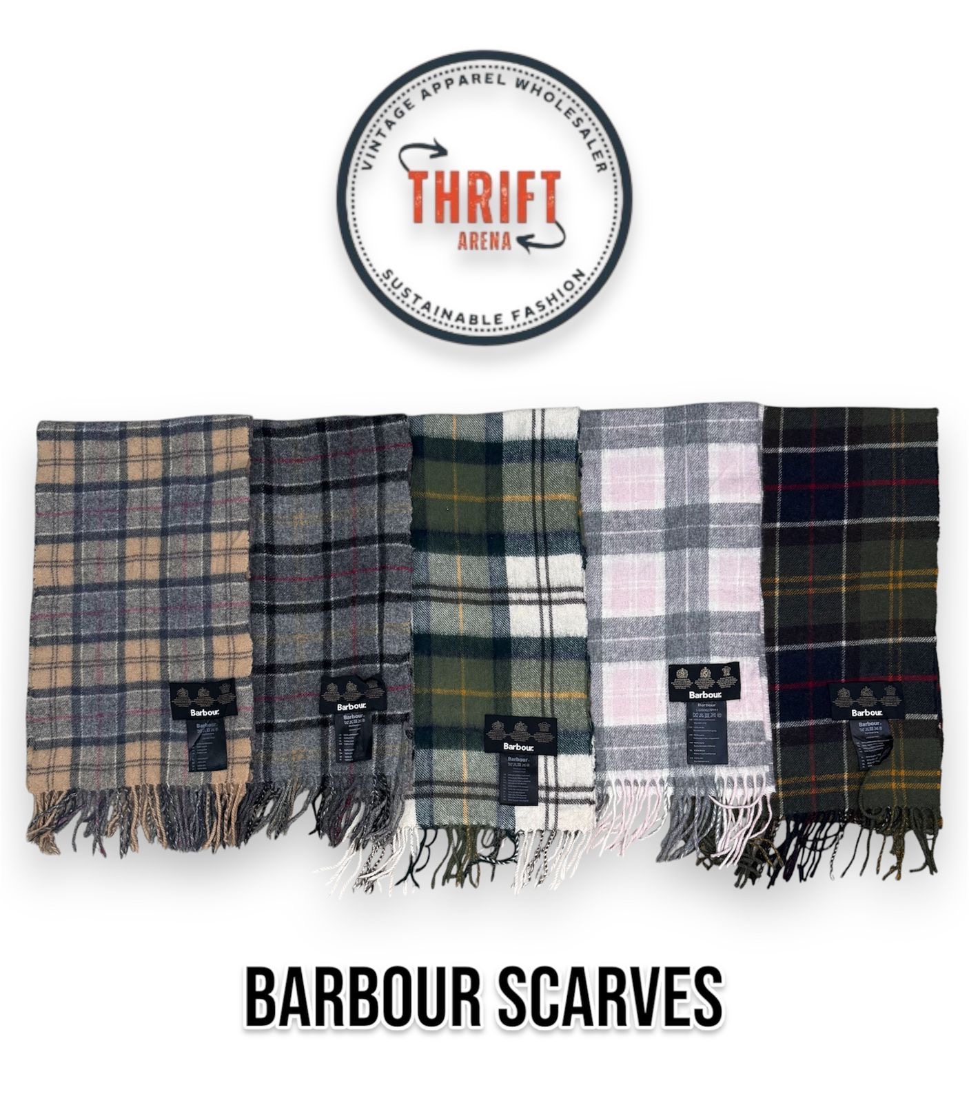 #VV542 Barbour Scarves 50PCs