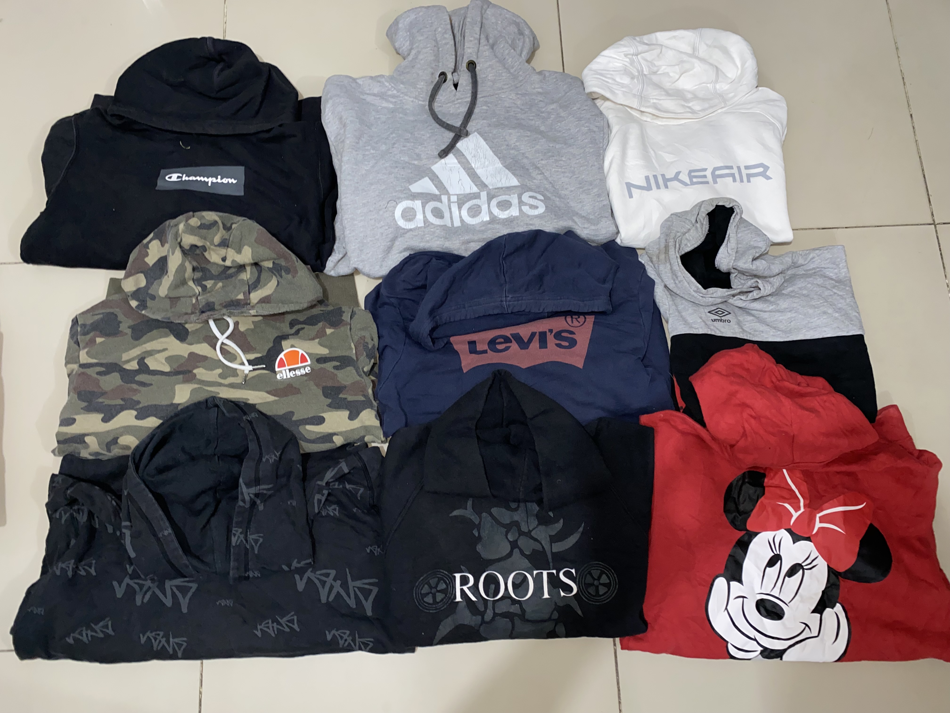 Gemischte Marken-Hoodies 10 Stück Bundle