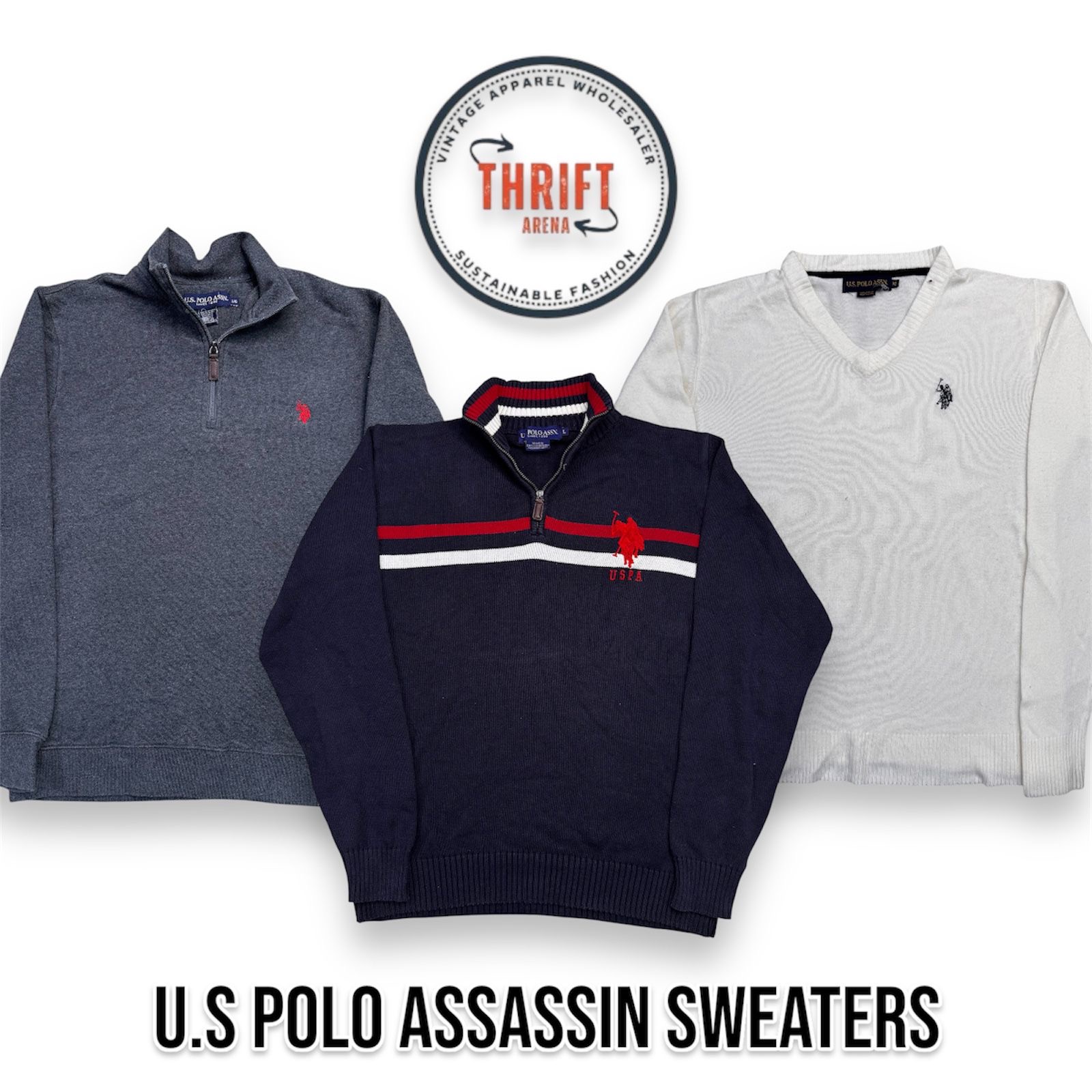 #VV549 U.S Polo Assassin Mix Sweaters 13 PCs