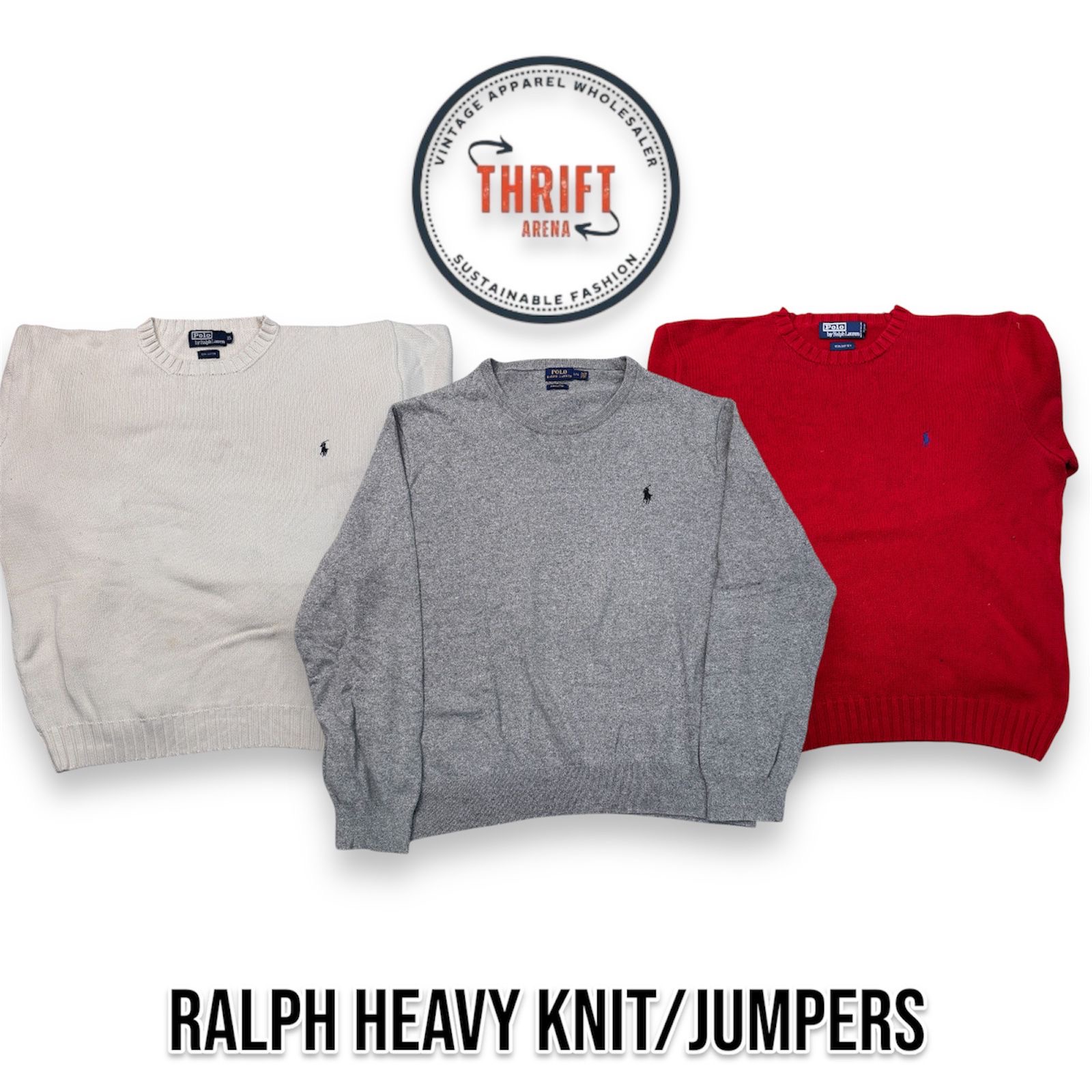 #VV567 Ralph Lauren Heavy Knit/Jumpers 30PCs