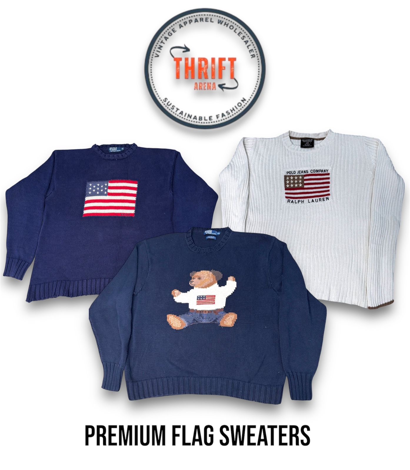 #VV573 Premium Flag Sweaters 6 PCs