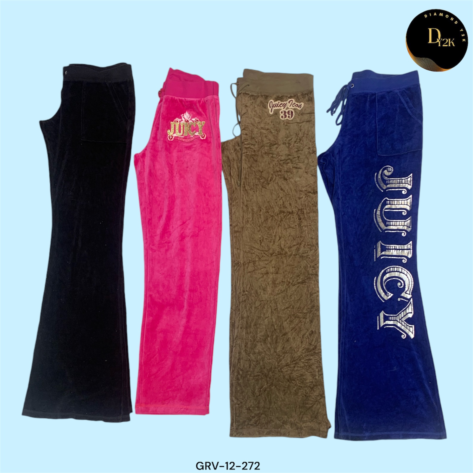 Vintage Y2K Juicy Couture Velours-Hosen (GRV-12-272)