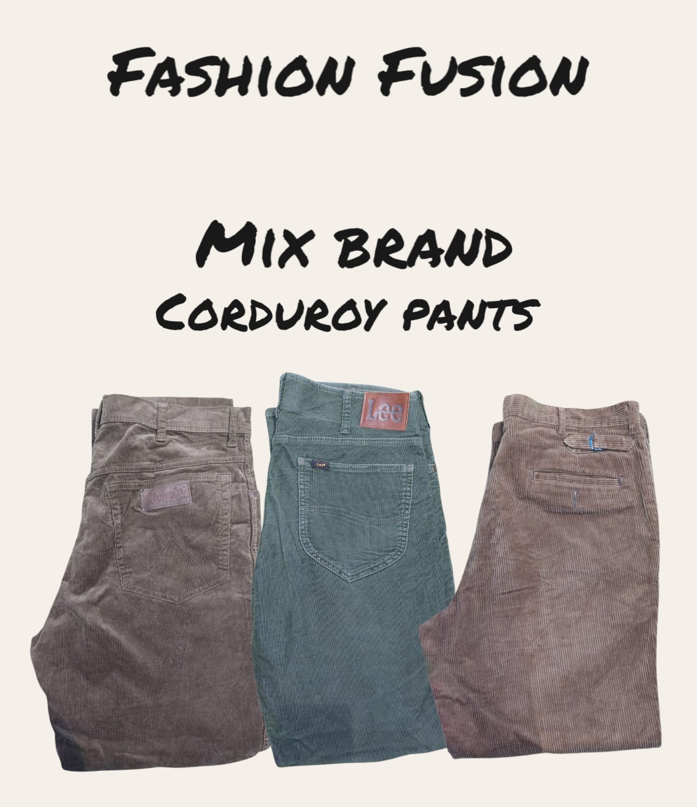 Pantaloni in corduroy di marca (FF-