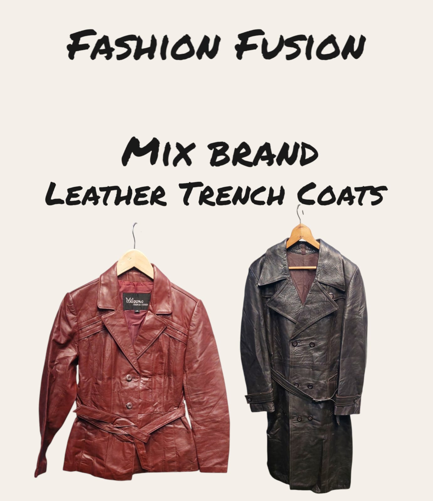 Manteaux de trench en cuir (FF-353)