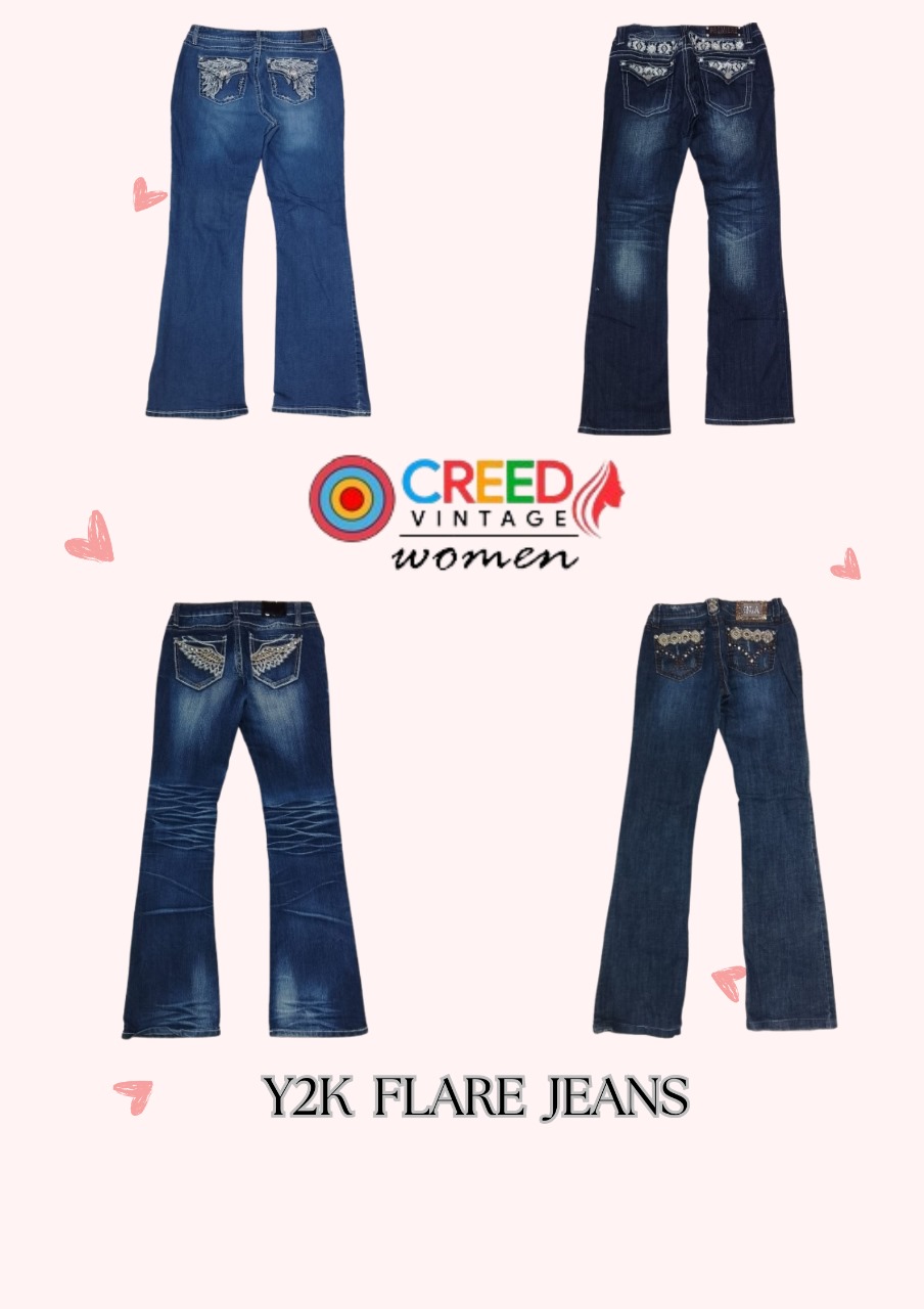 CR3118 Y2K Flare Jeans - 15 Pcs