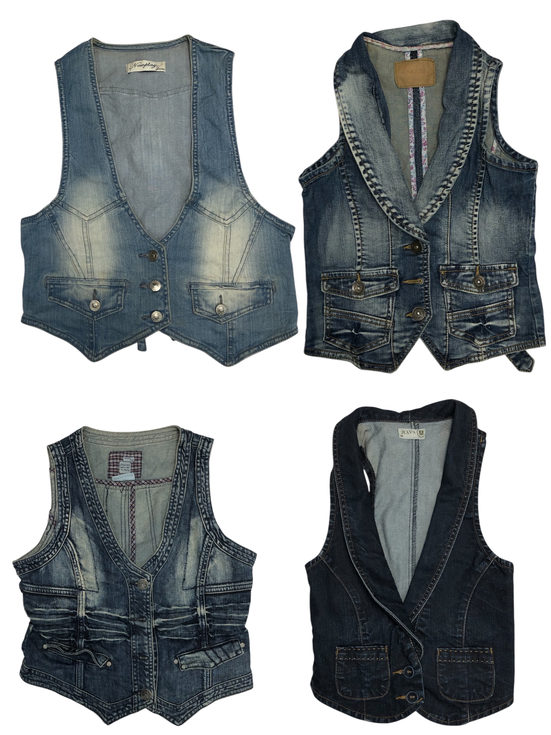 Gilets en denim S-800