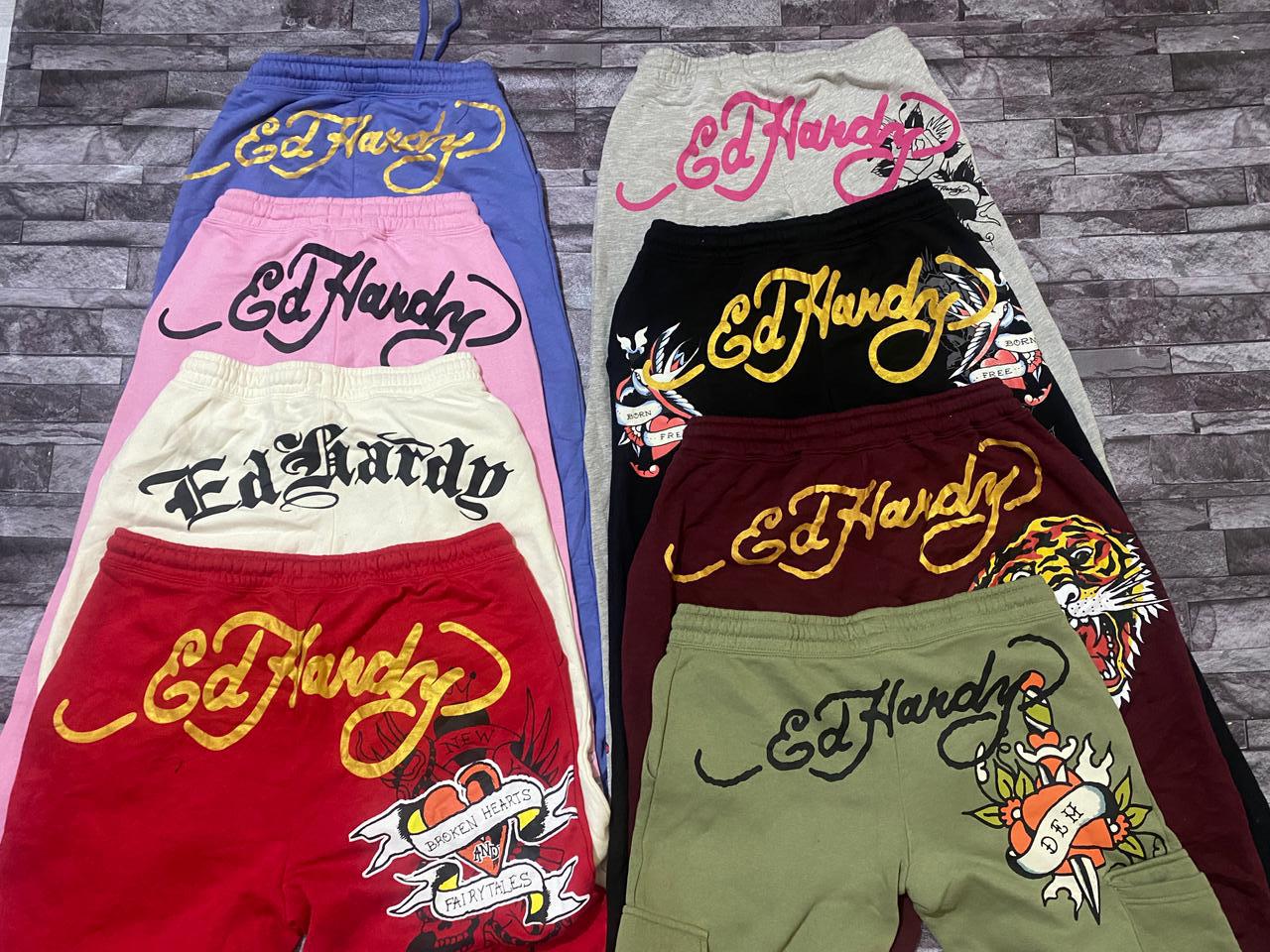 Pantalons évasés/joggers/pantalons flapper ED Hardy pour femmes - 20 pcs