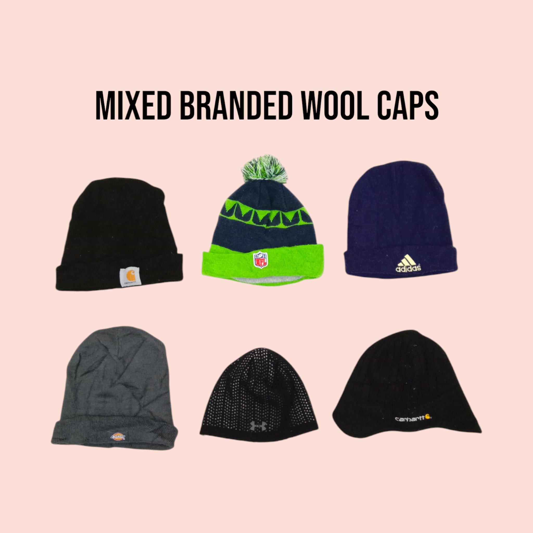 Mixed Branded Wool Caps