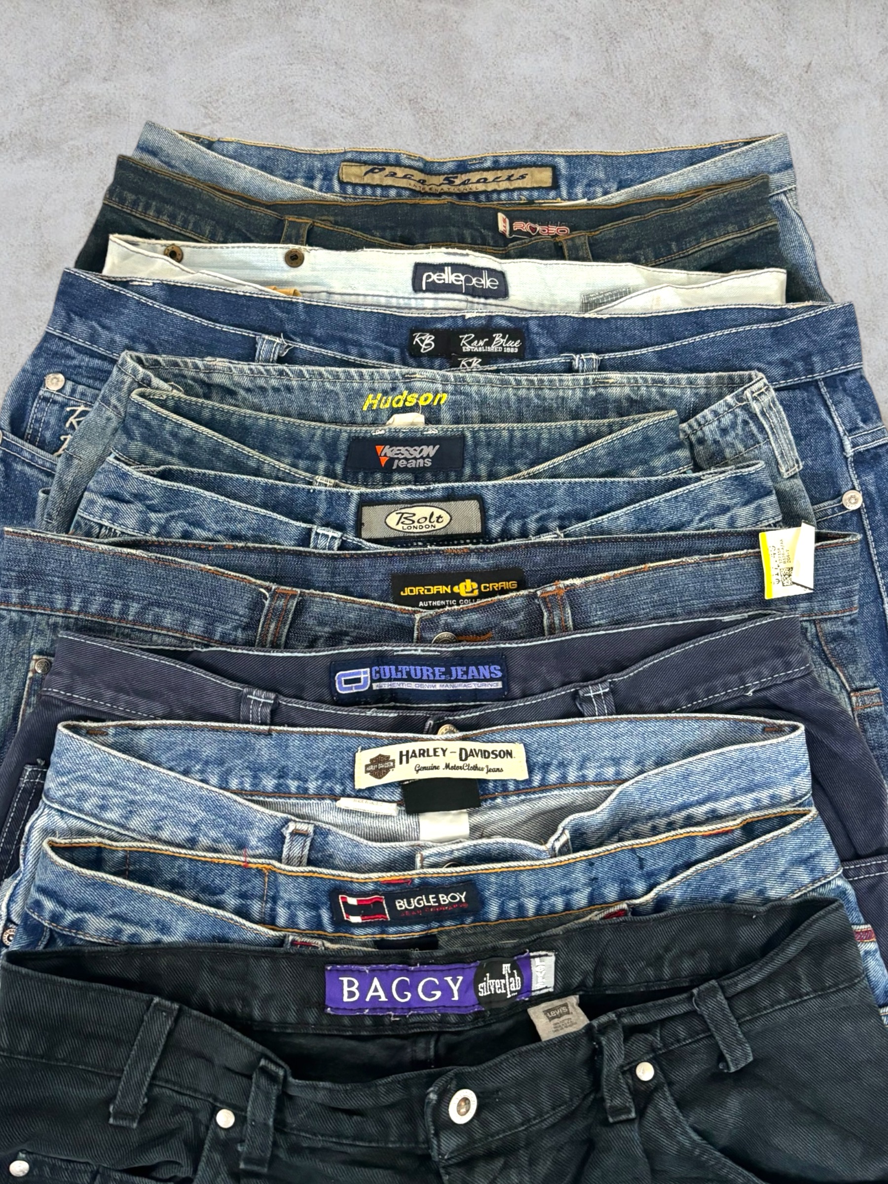 Y2K Baggy Branded Jeans 20 Pcs (B85)