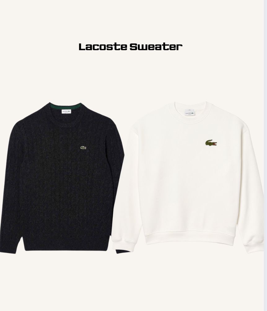 Lacoste sweaters