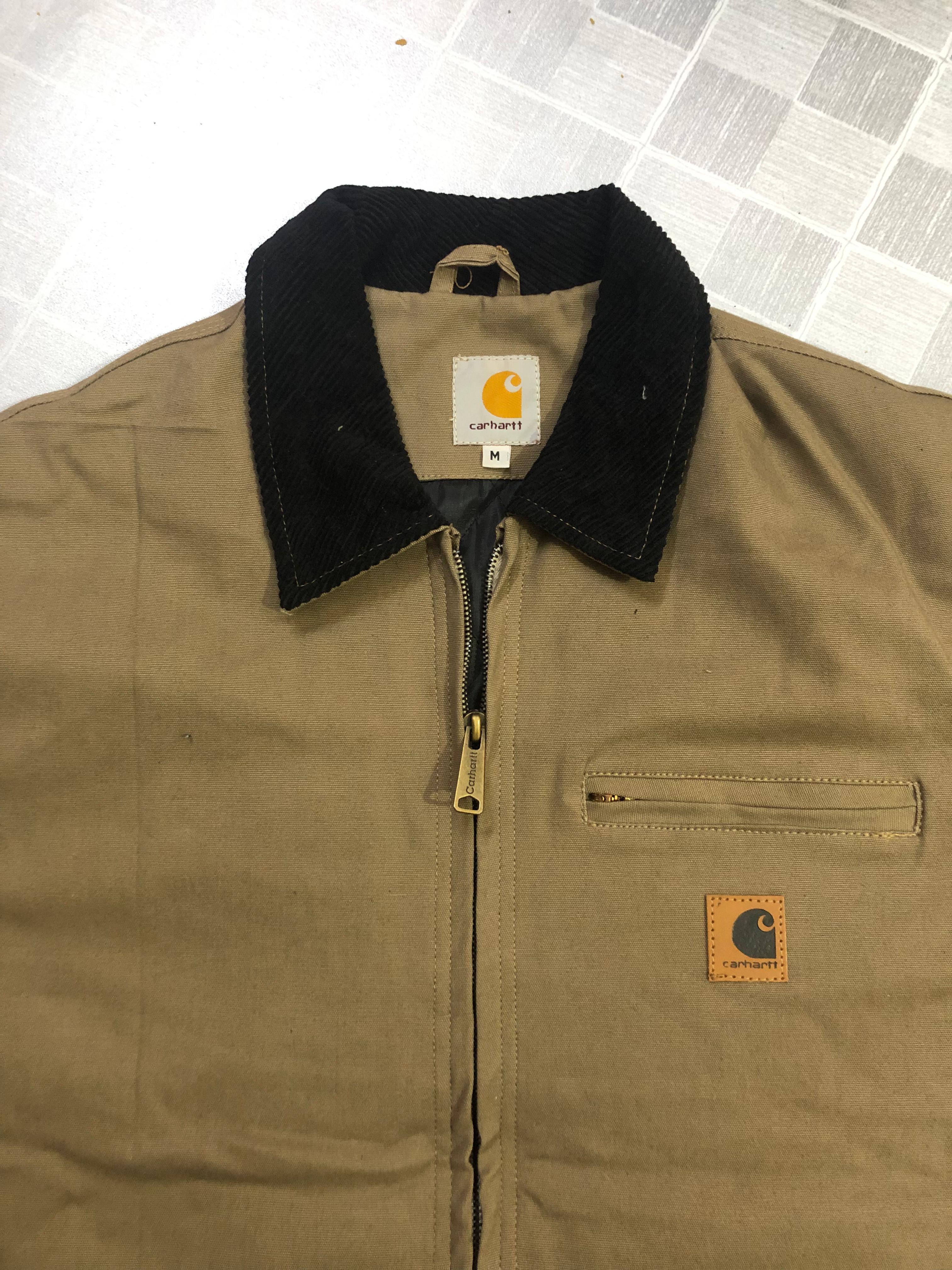 Vintage Carhartt Detroit Rework Style Jackets Beige/Light Camel