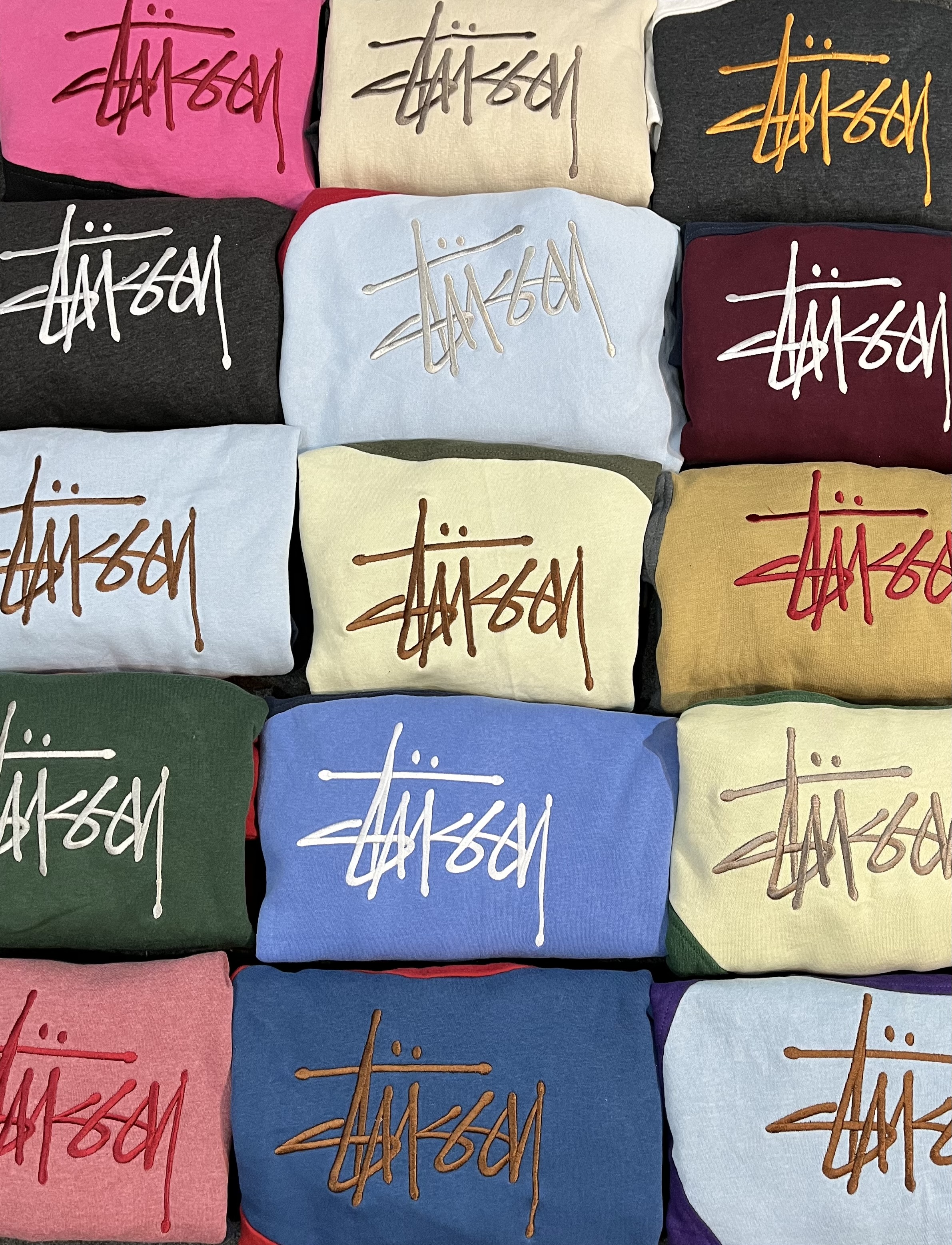 Moletons Vintage Stüssy Rework Style - MOQ 25 pcs #123124