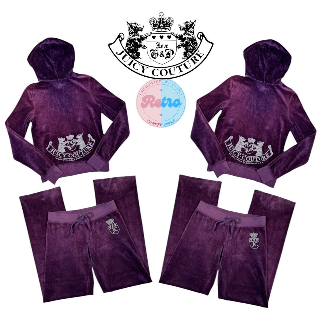 Y2K Juicy Couture Ensembles de survêtement brodés : 10 ensembles