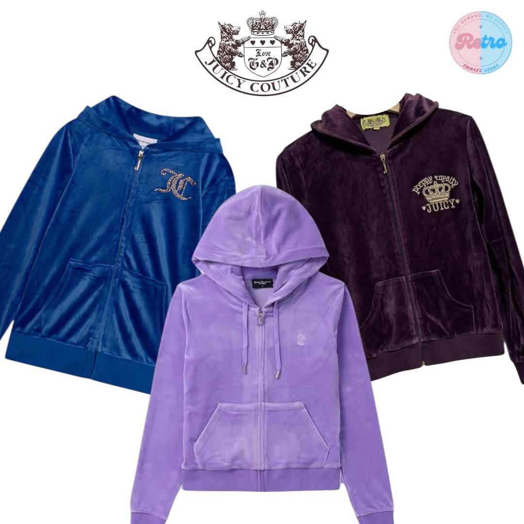 Y2K Juicy Couture Trackjackets: 12 Stück