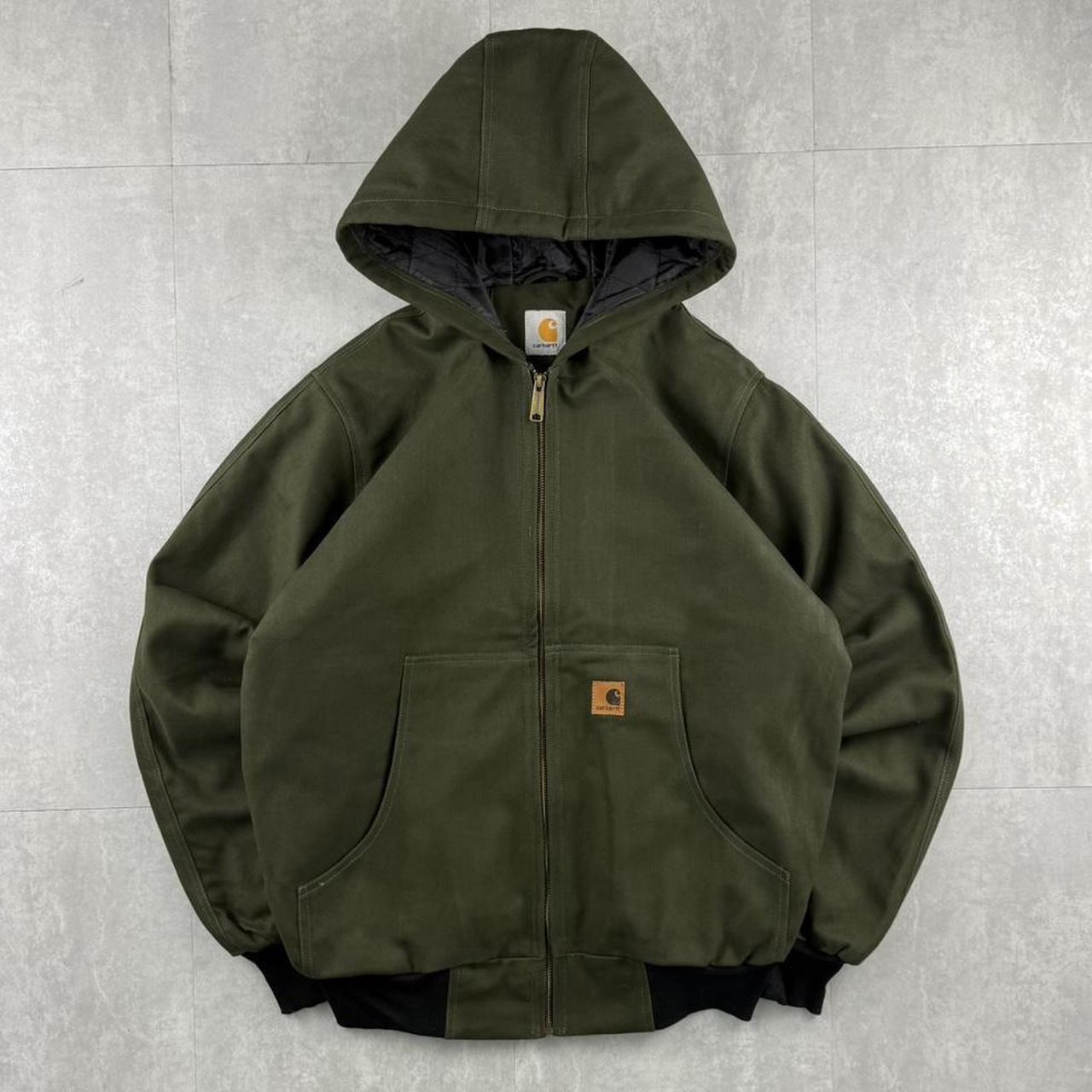 Veste Carhartt verte de style Rework