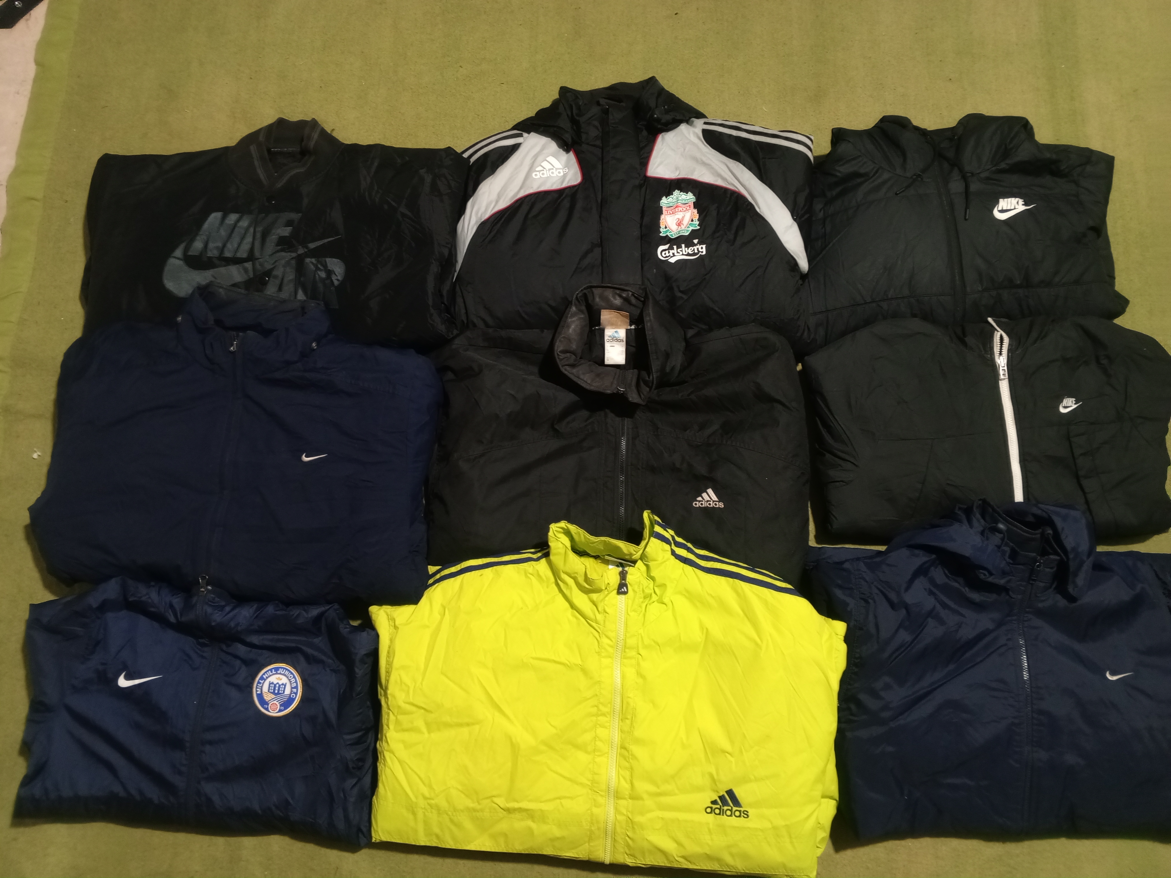 Nike/Adidas Track Jacket 9 Pcs