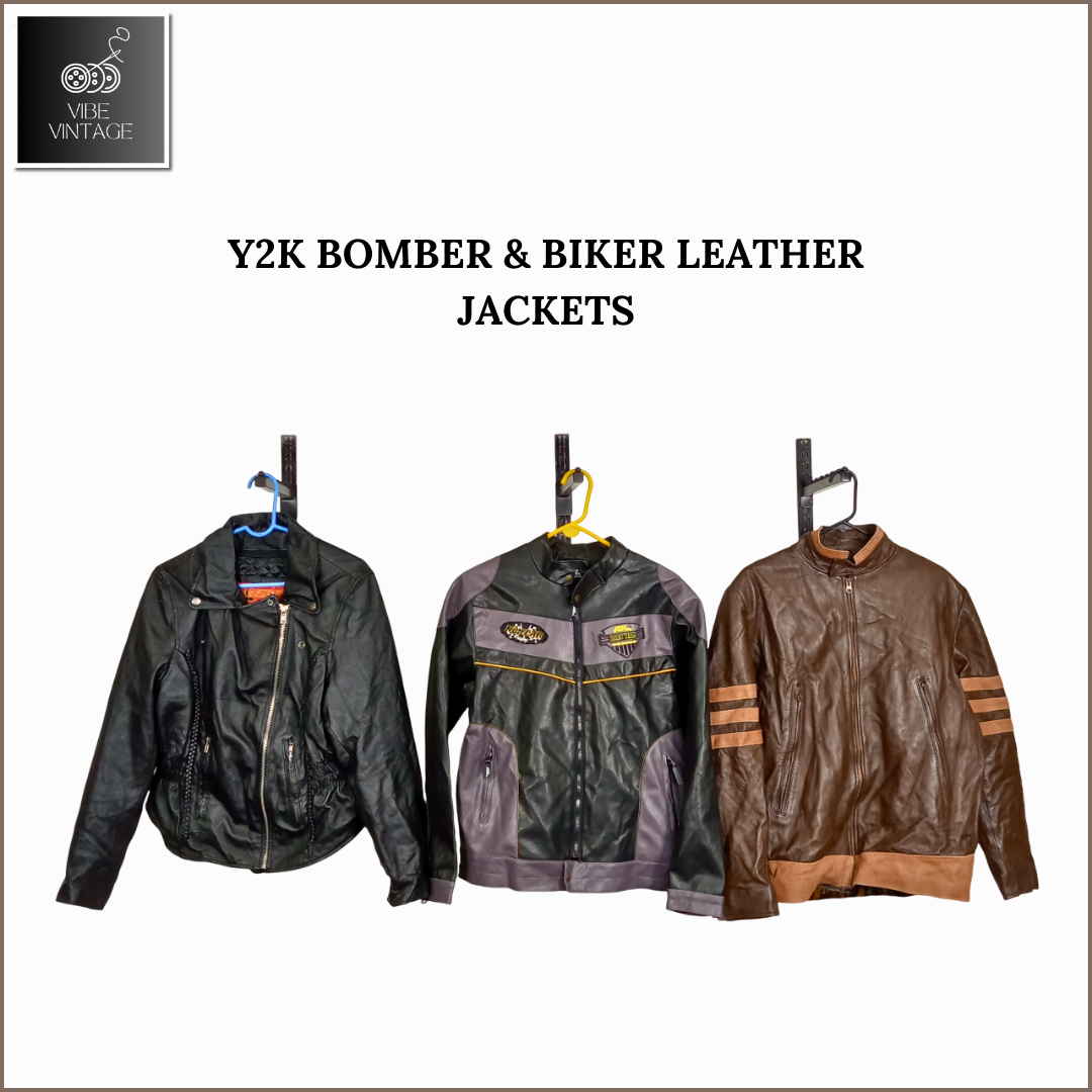 VESTES BOMBER & VESTES DE CYCLO - 12 PIÈCES