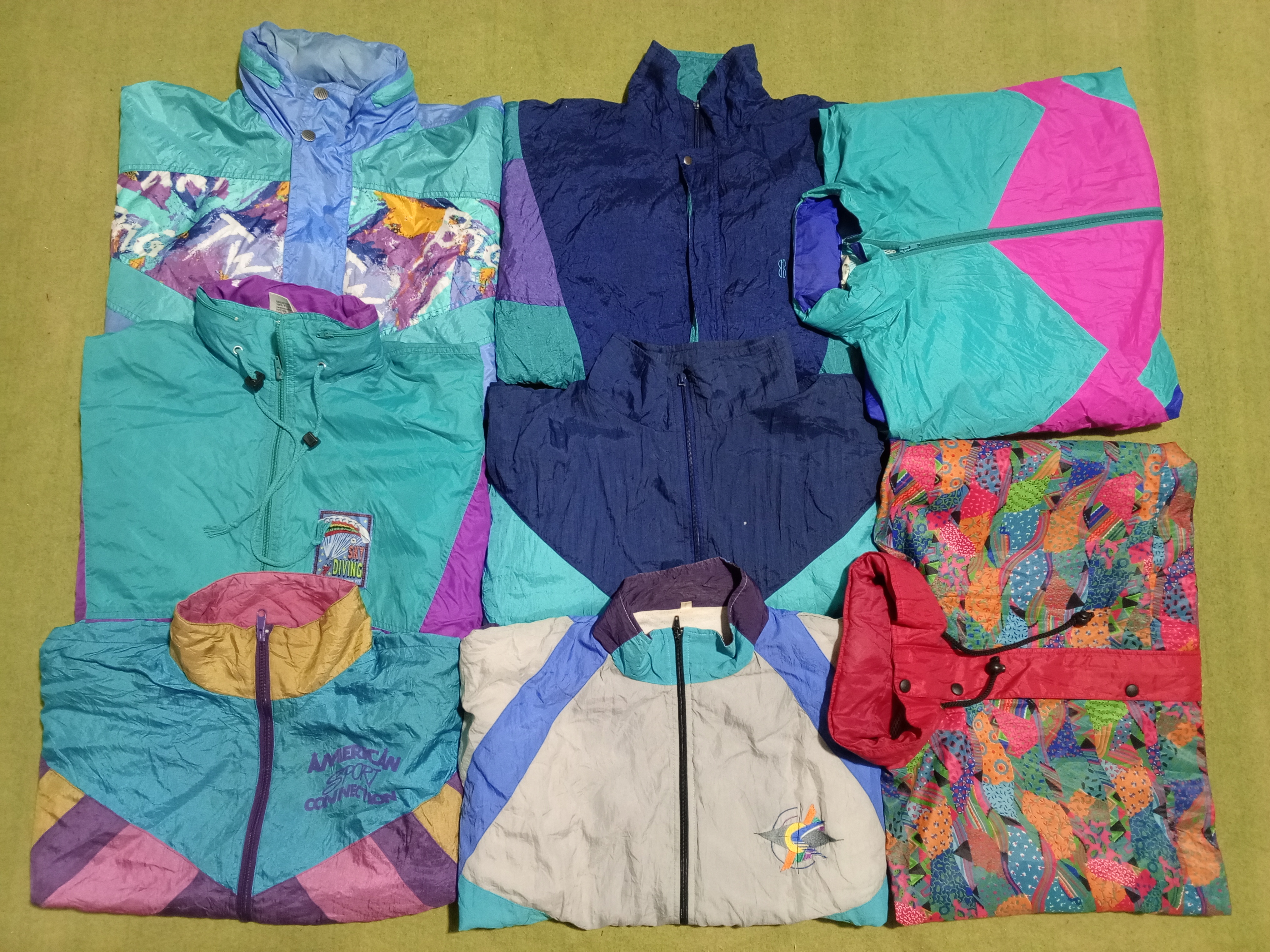 Crazy windbreaker unbranded 8 peces